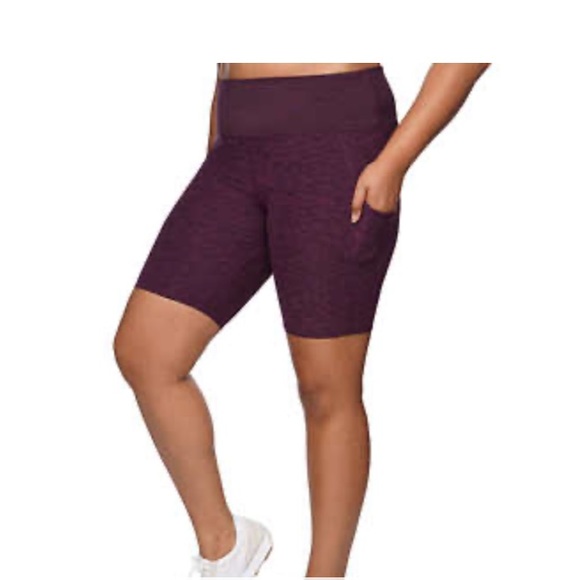 🔸 Kirkland 🔸 purple biker shorts - Picture 1 of 9